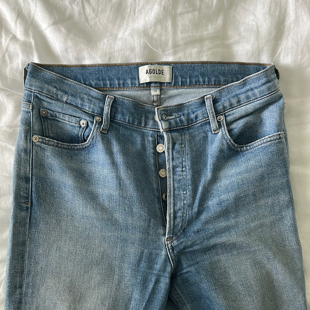 Agolde Classic Blue Denim Jeans